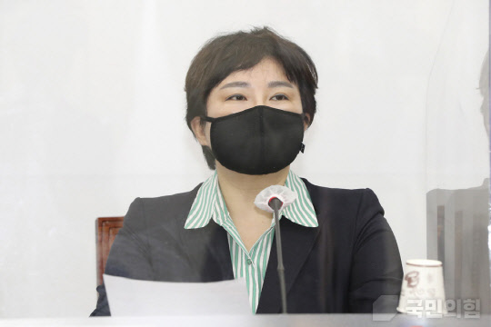 지난 6월17일 서울 여의도 국회에서 열린 국민의힘 최고위원회의에 참석한 조수진 당 최고위원이 모두발언을 하고 있다. <국민의힘 홈페이지>